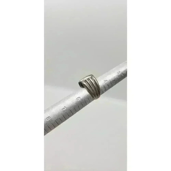 Vintage Iconic Bayanihan Brutalist Chunky 925 Sterling Silver Ring Heavy Sz 5 - Picture 10 of 12